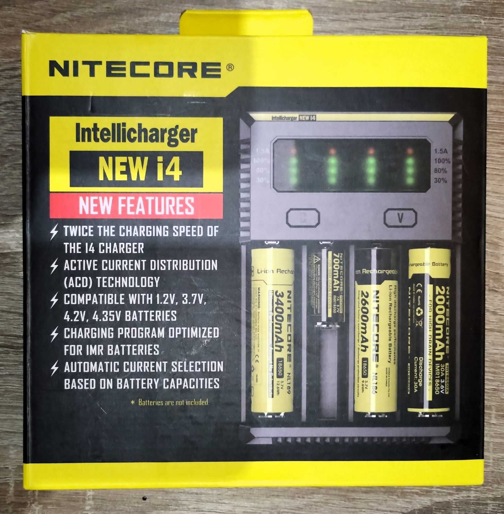 Nitecore i4 EU ładowarka Li-Ion Ni-Cd Ni-Mh  4 kanały.