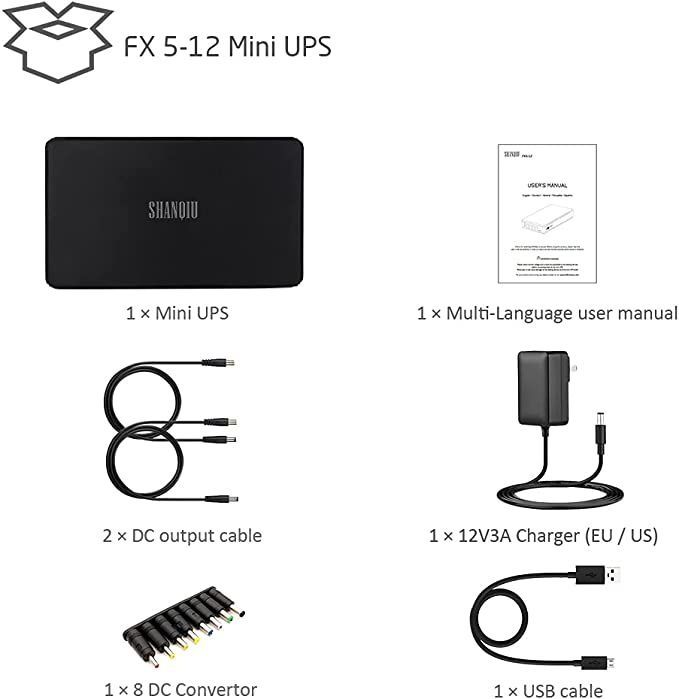Mini UPS для роутера новый упс ДБЖ USB 9V 12V
