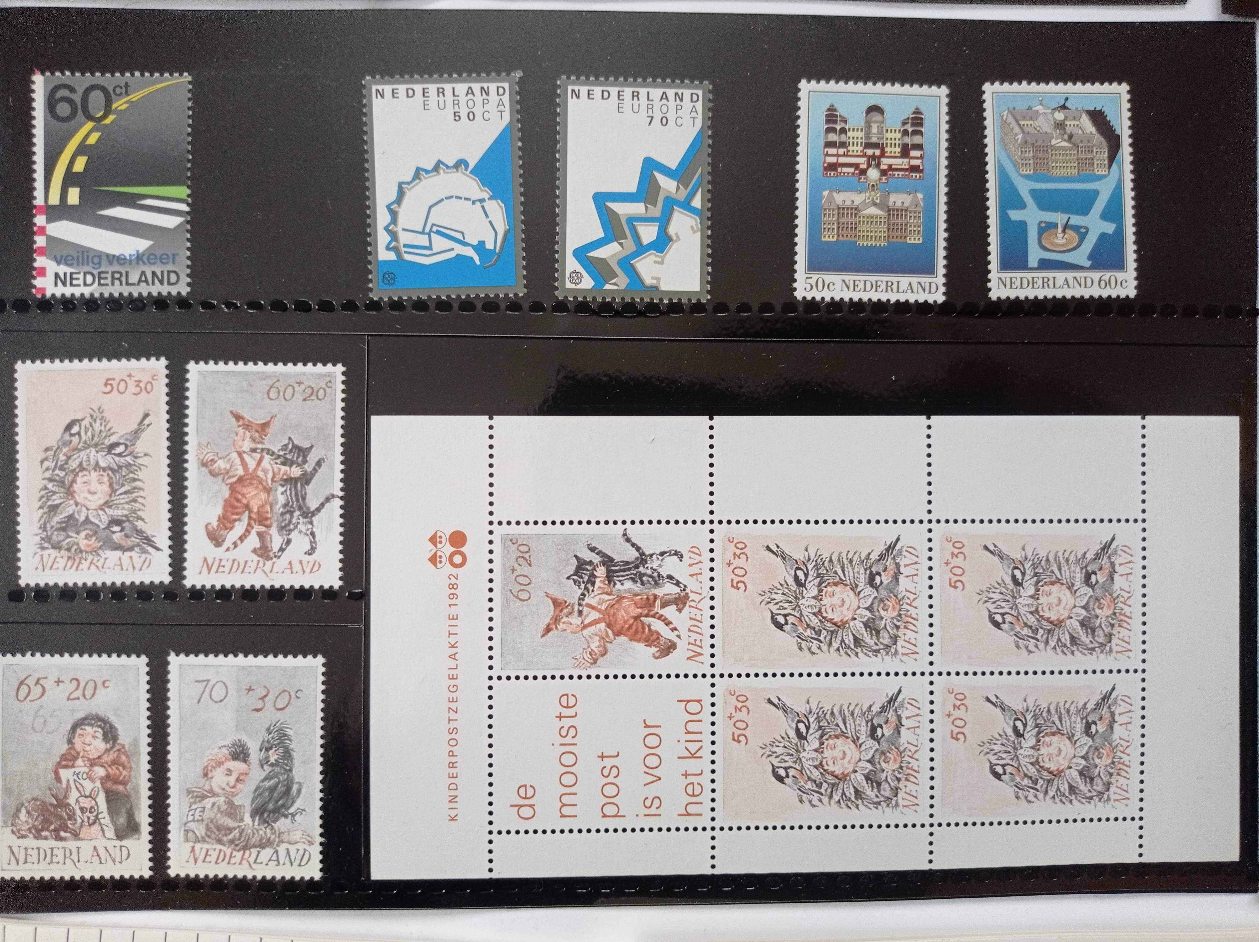 Znaczki pocztowe + całostki -Holandia - Nederland - 103 sztuki
