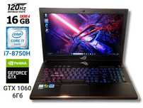 Asus ROG GU501GM 120Гц i7-8750H 4.1ГГц 16/512 GTX 1060 6Гб Ігровий