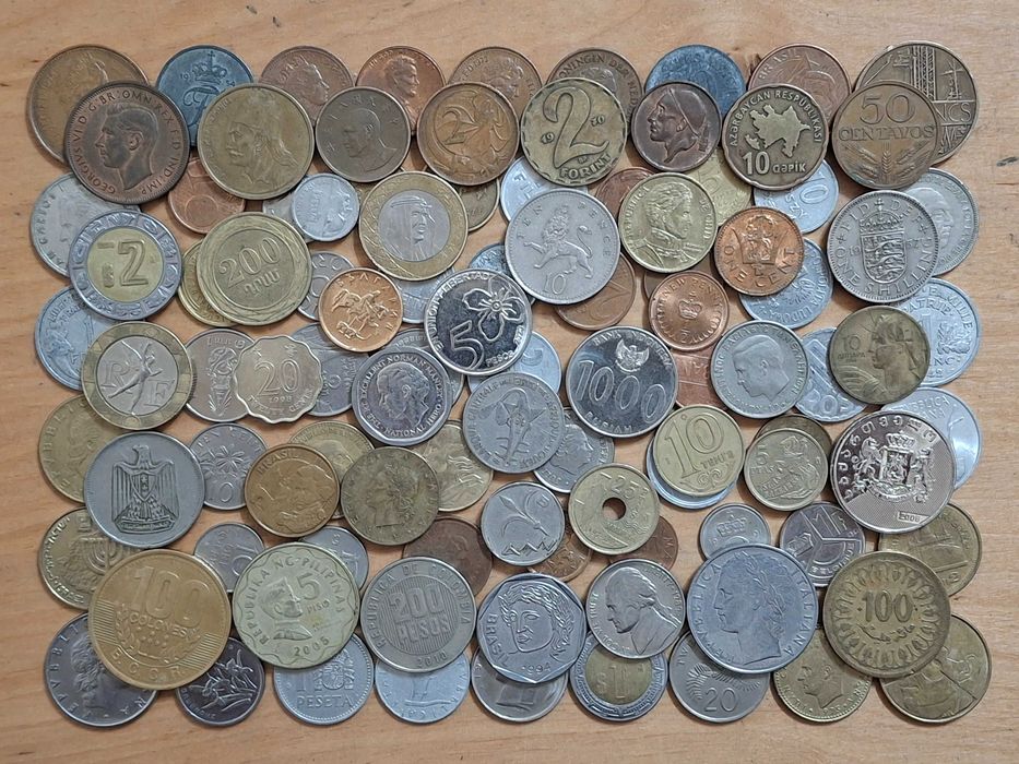 Монети світу усі континенти 100 шт без повторів №10