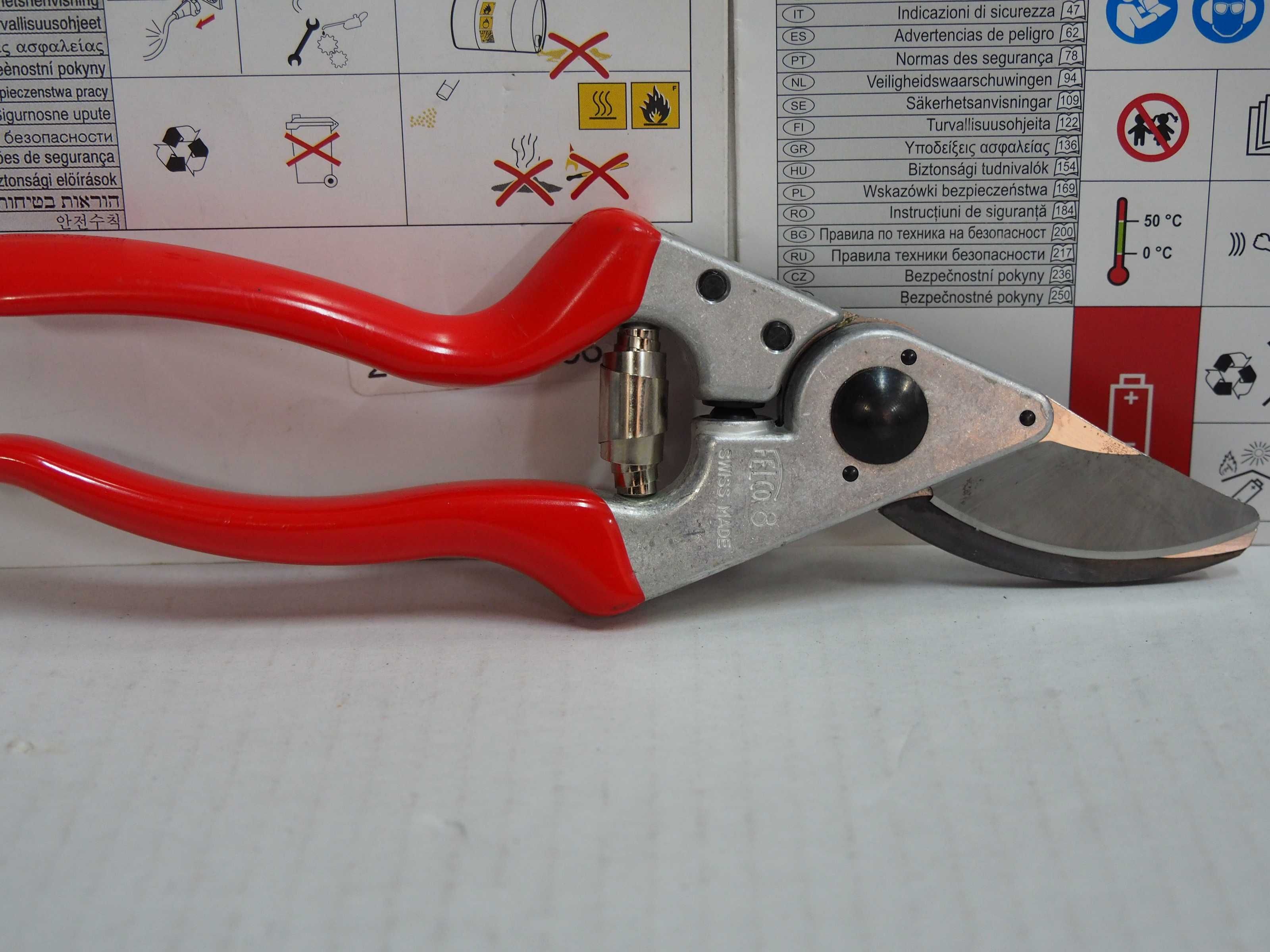 Szwajcarski sekator FELCO 8 super wygodny -Wymienne ostrza 9,2,4,6