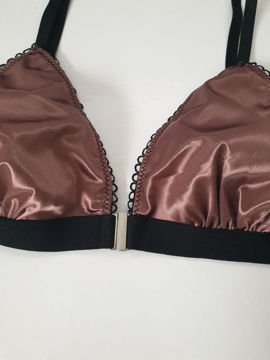Komplet bielizny damskiej seksowny stylowy kolor mokko rozmiar M