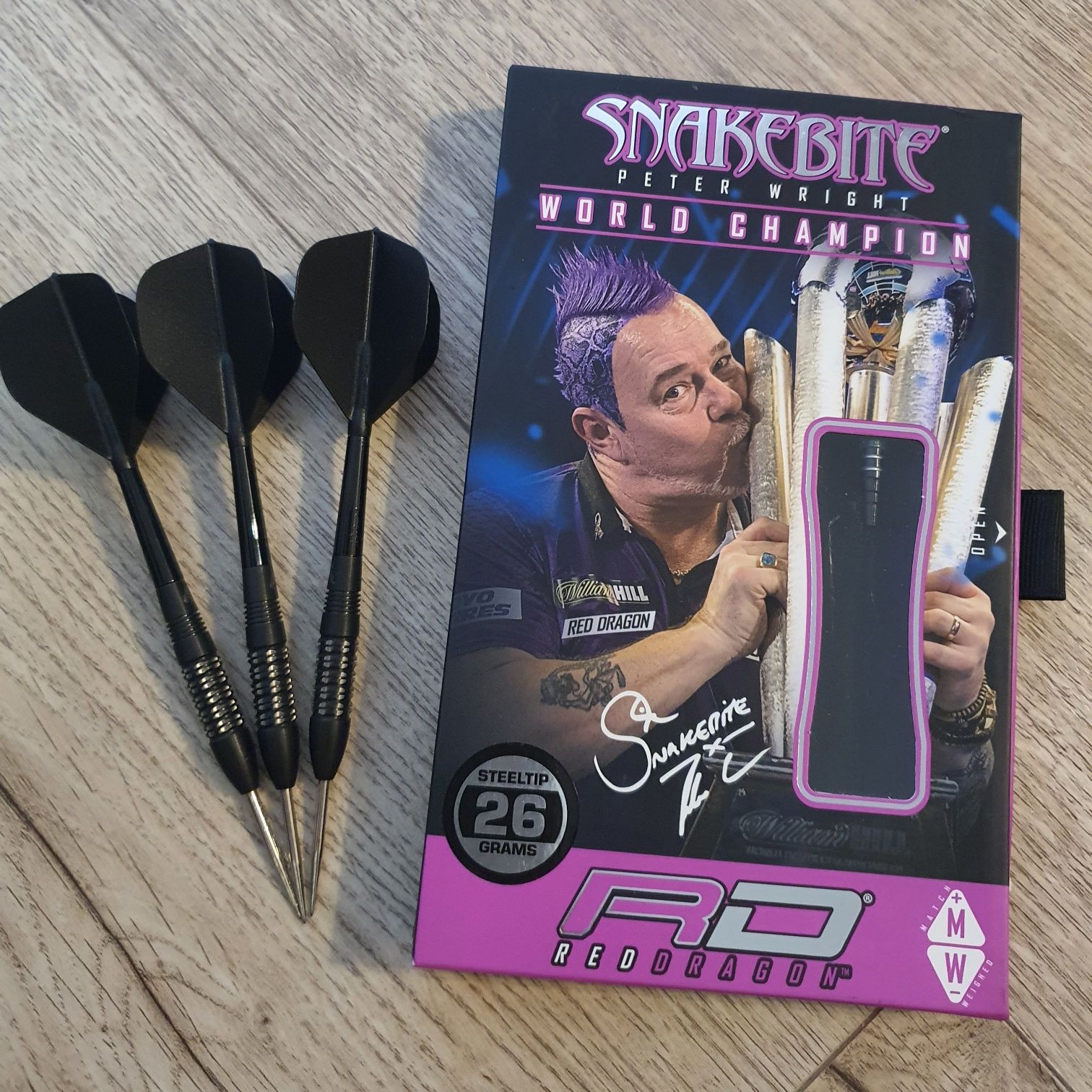 Lotki rzutki Red Dragon Peter Wright Snakebite Black Strike - 26g