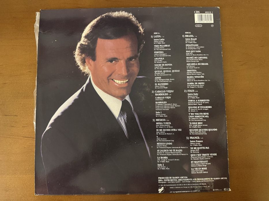 Disco Vinil - Julio Iglesias “Raices”