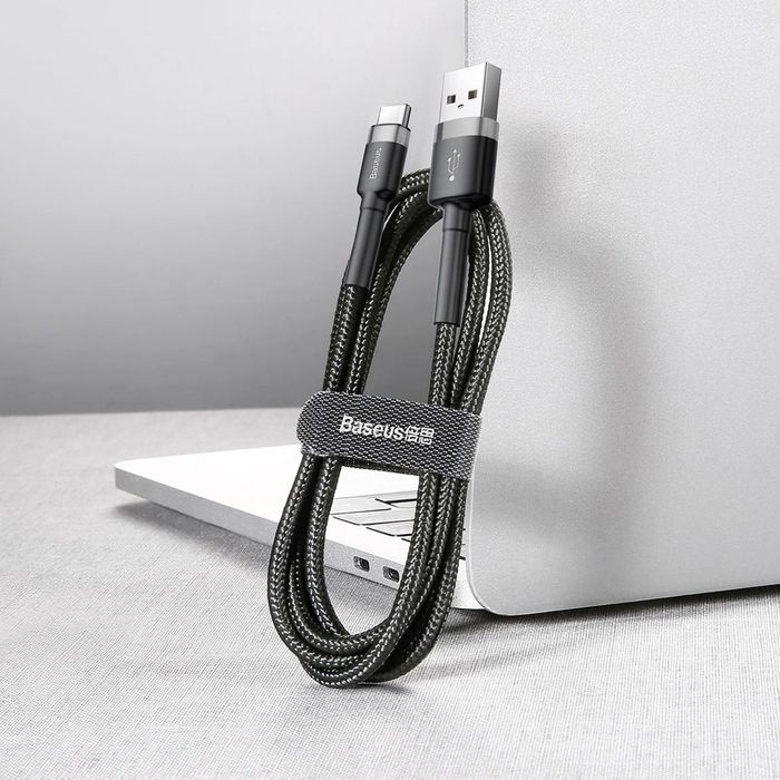 Baseus wytrzymały nylonowy kabel przewód USB / USB-C QC 3.0 2A 2m