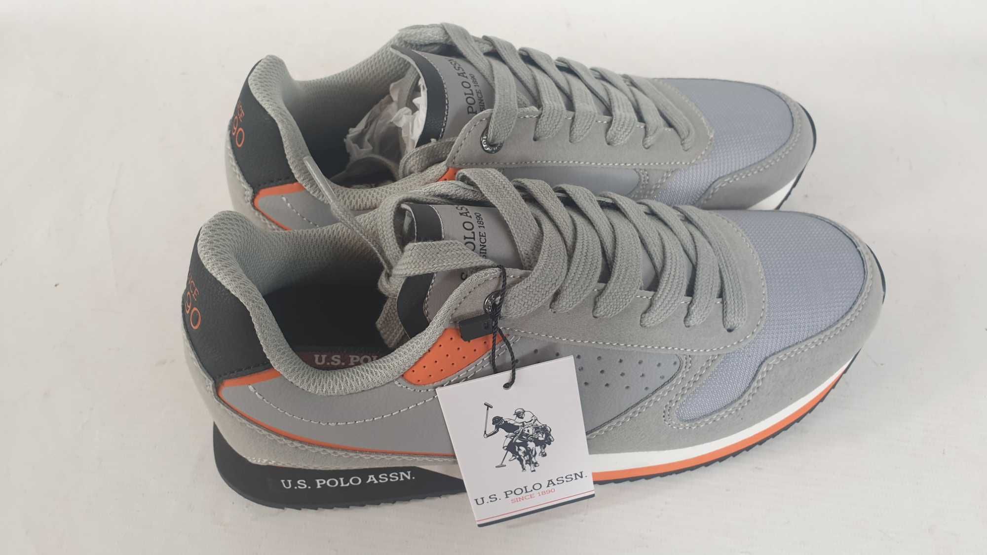 U.S. Polo Assn. Buty męskie sportowe  SNEAKERSY , E r. 41 nowe   szare