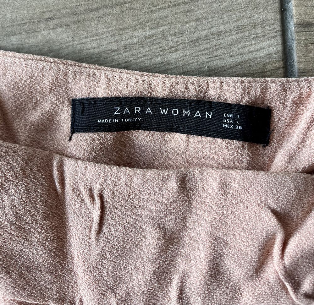 Calças largas da ZARA tamanho L