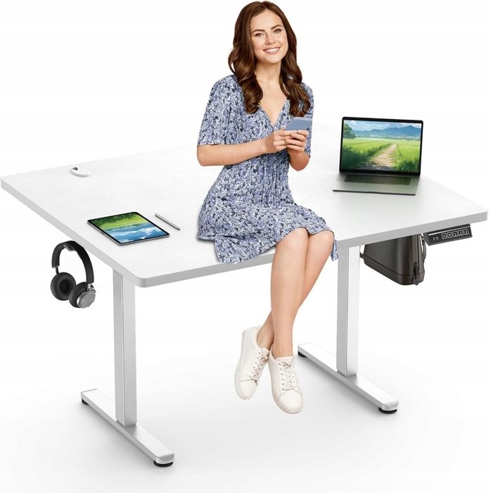 Biurko kolor biały elektryczne Nowe