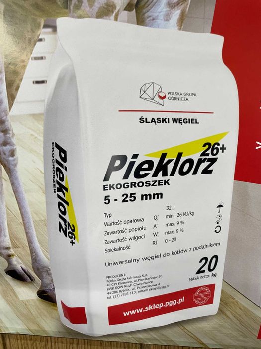 Węgiel, ekogroszek workowany, Pieklorz, Chwałowice TRANSPORT W CENIE