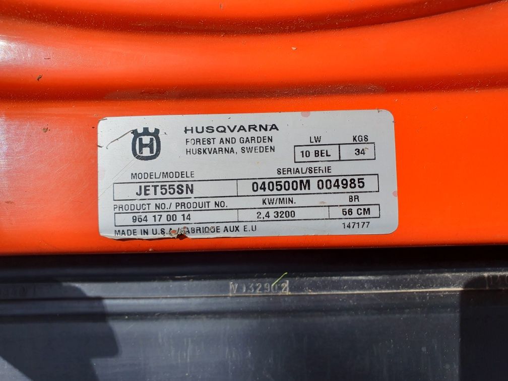 Kosiarka Husqvarna Jet55SN 56CM 2,4Kw napęd / made in USA