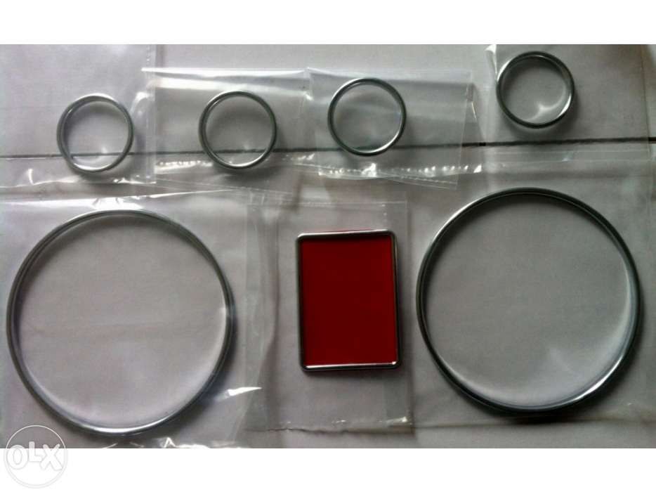 Aros / aneis quadrante cromados para audi a4 (b5) e a6 (4b)