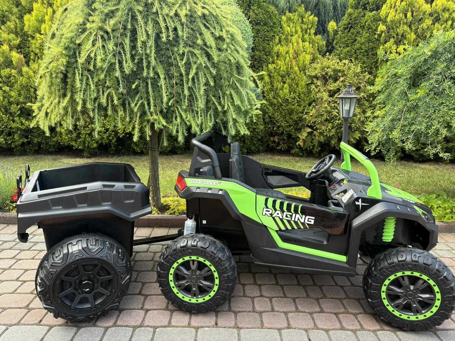 Buggy Auto na akumulator dla dzieci 4X200W 24V samochód A032 Przyczepa