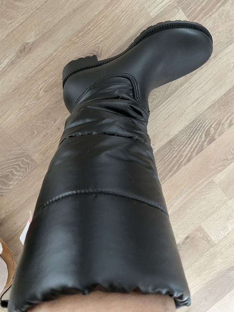 Bonitas botas pretas novas impermeaveis n.36