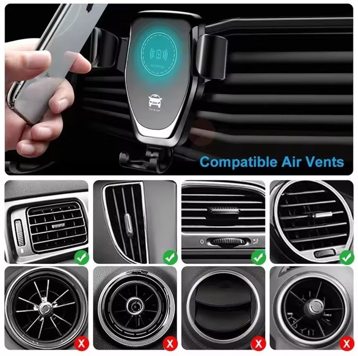 Тримач для телефону з безпровідною зарядкою