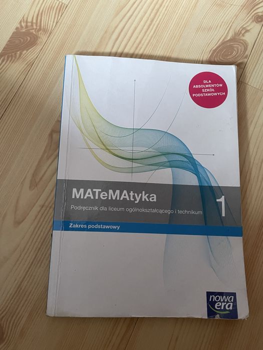 Podręcznik matematyka klasa 1 liceum zakres podstawowy Nowa Era