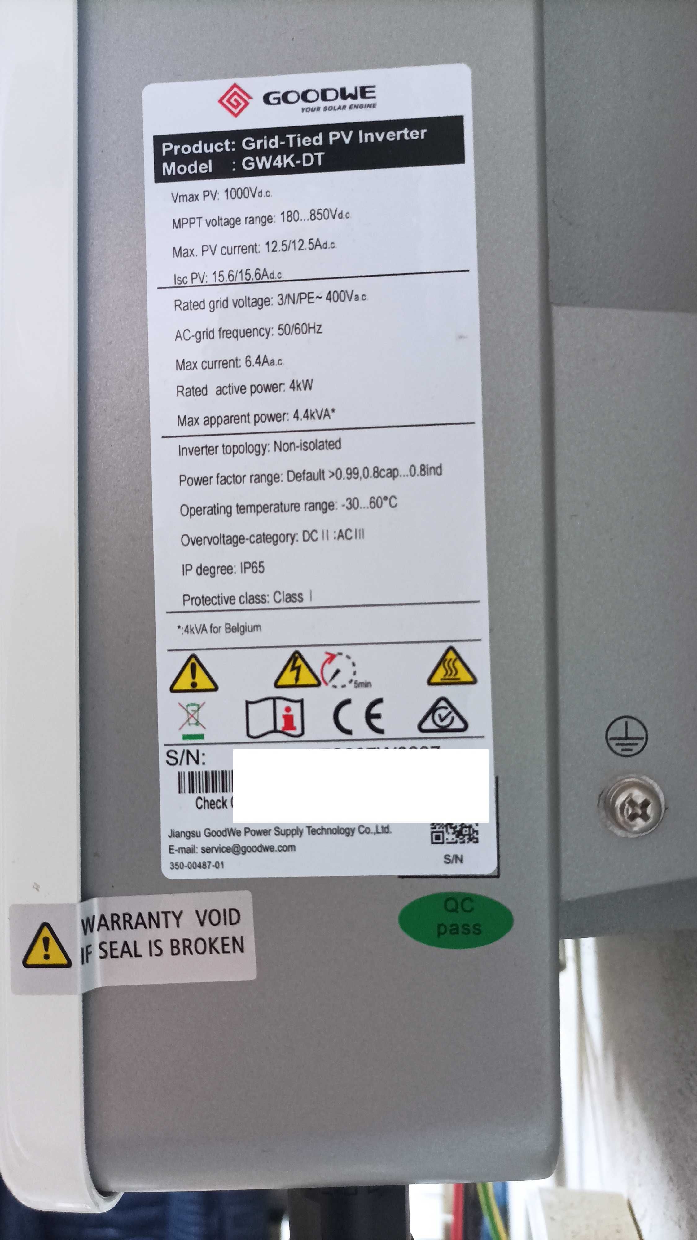 Falownik 3-fazowy GOODWE GW4K-DT Wi-Fi (4 kW)