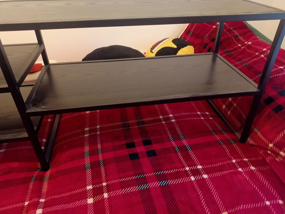 Szafka RTV metalowa czarna 120cm