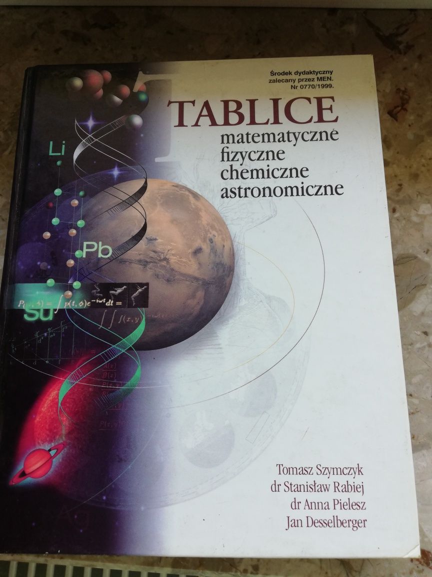 Tablice matematyczne fizyczne chemiczne astronomiczne 2003