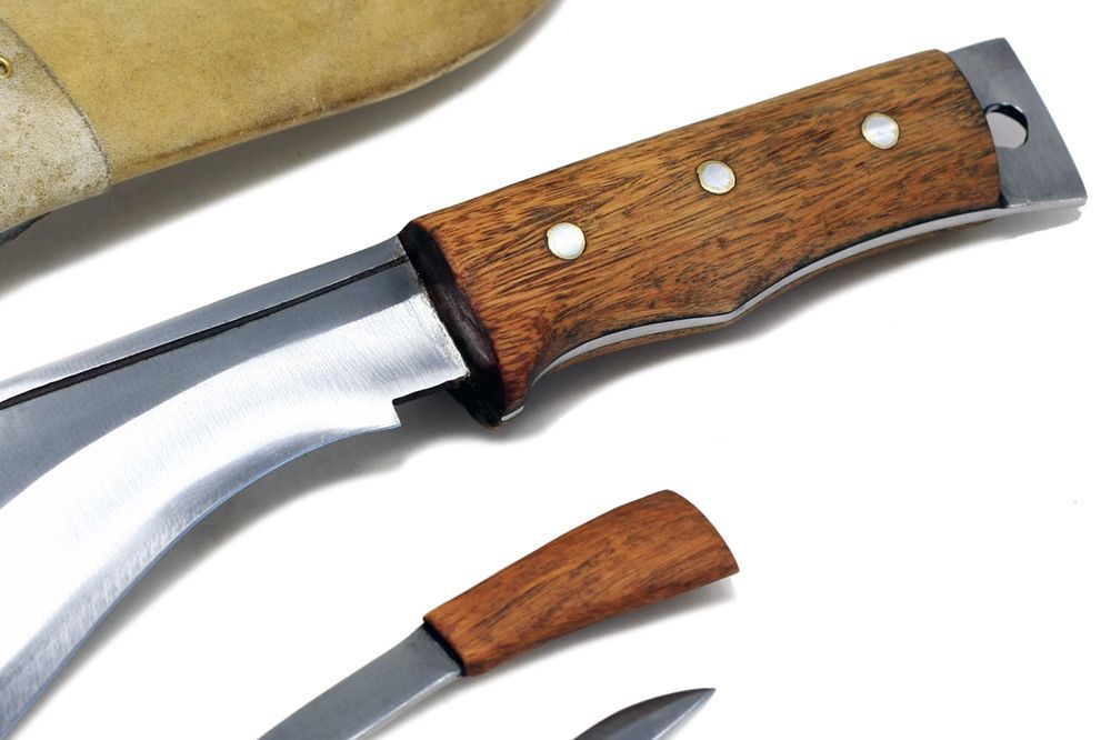 Nóż regionalny nepalski wojskowy KUKRI KHUKRI skórzane etui maczeta