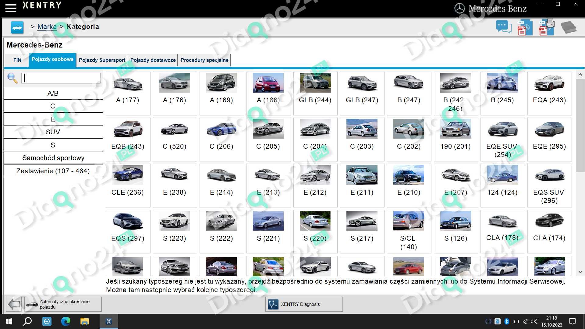 Gotowy Zestaw Laptop + Xentry Mercedes Benz actros atego econic 2023