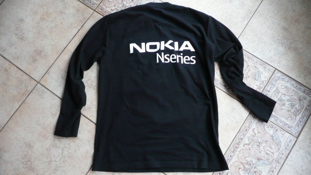 bluza longsleeve z długim rękawem NOKIA NSERIES koszulka L czarna