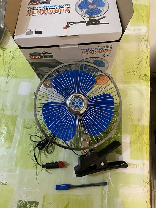 Ventoinha para Auto carro pulgada. Car clip Fan.