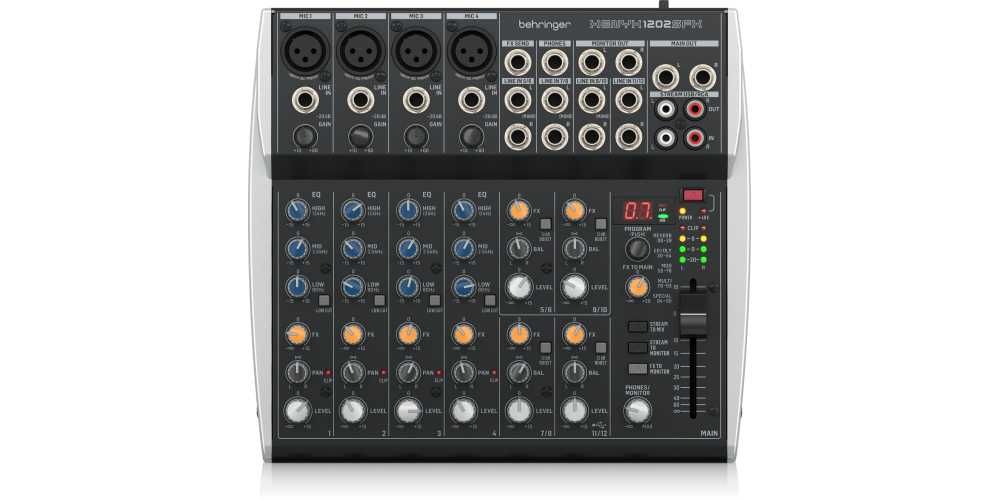 Set Behringer XENYX 1202SFX + Superlux E205 + Braço C7 cabo xlr