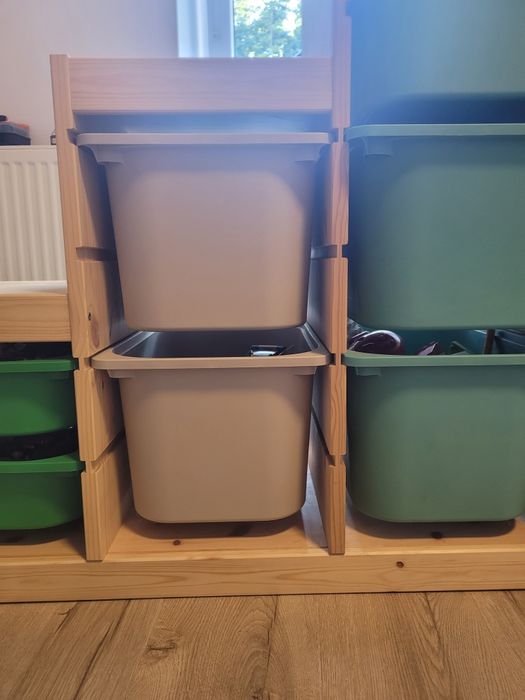 Ikea trofast schodki półka regał ikea jasna sosna bejcowana