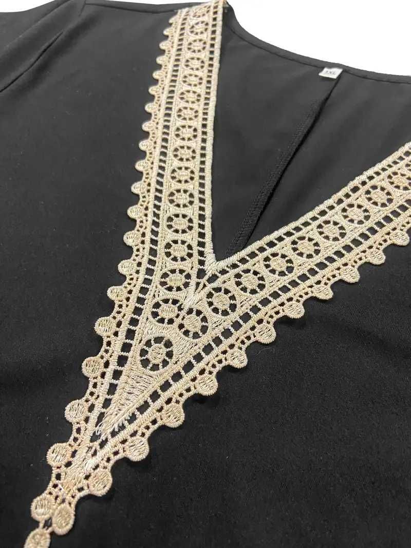 Elegancka letnia sukienka z gipiura XL