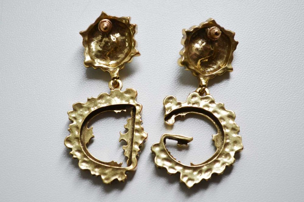 Роскошные серьги цветы DG Dolce & Gabbana