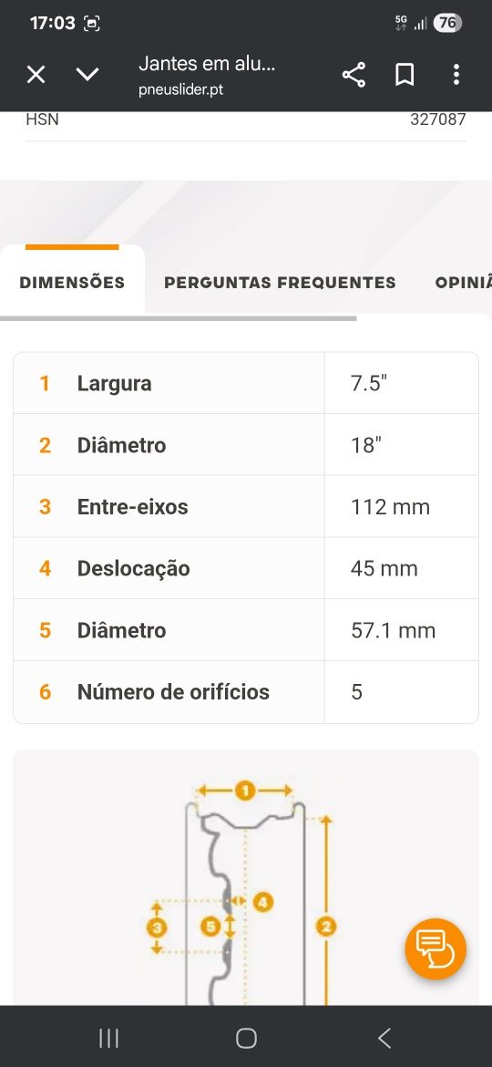 Jantes 18 com pneus