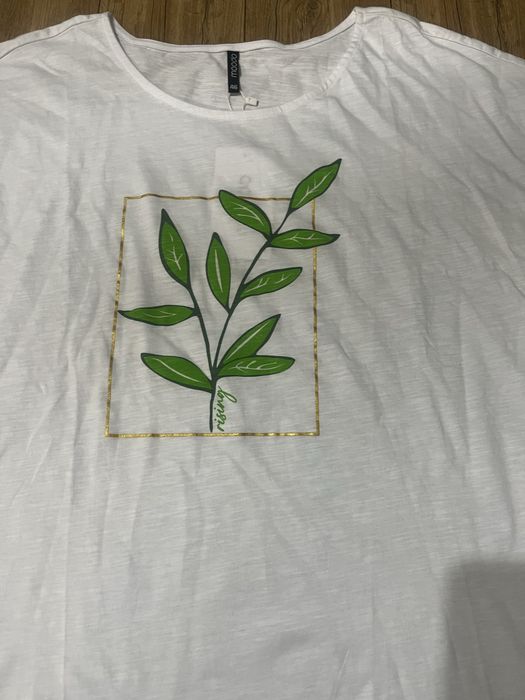 Bawełniana koszulka, damska bluzka z krótkim rękawem