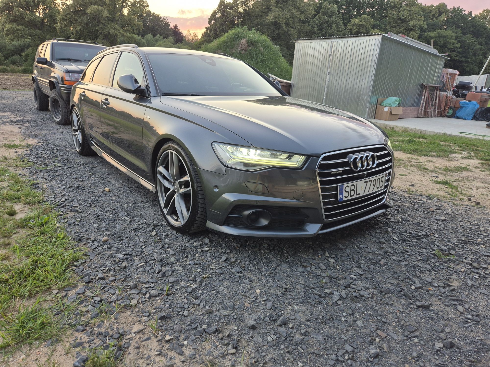A6 C7 s-line quattro, competition, kamery zamiana head-up, pneumatyka,