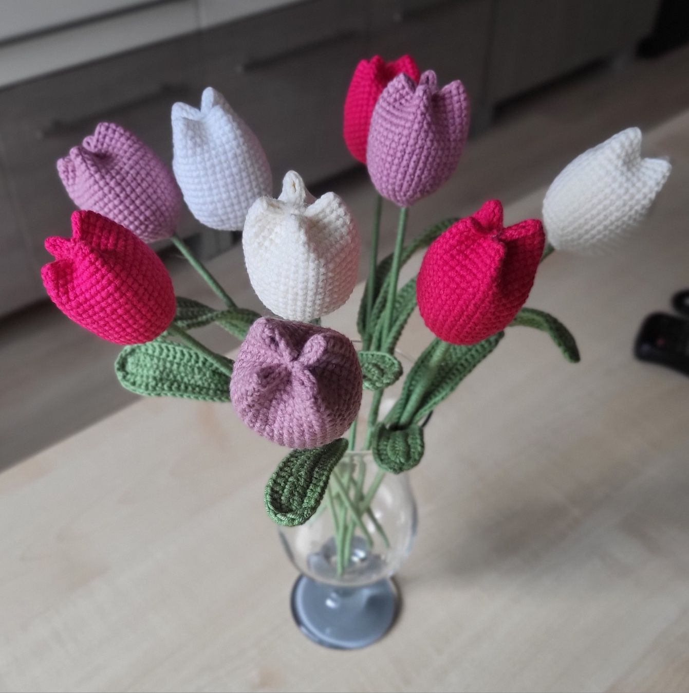 Komplet tulipan z lawendą