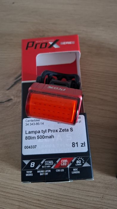 Komplet Przód + Tył Lampek PROX Zeta S COB LED