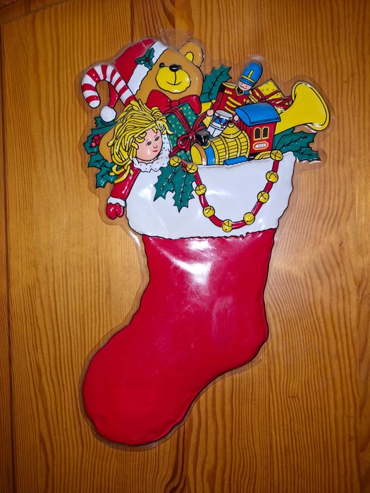 різдв'яний адвент календар чобіток мішок  новорічний декор