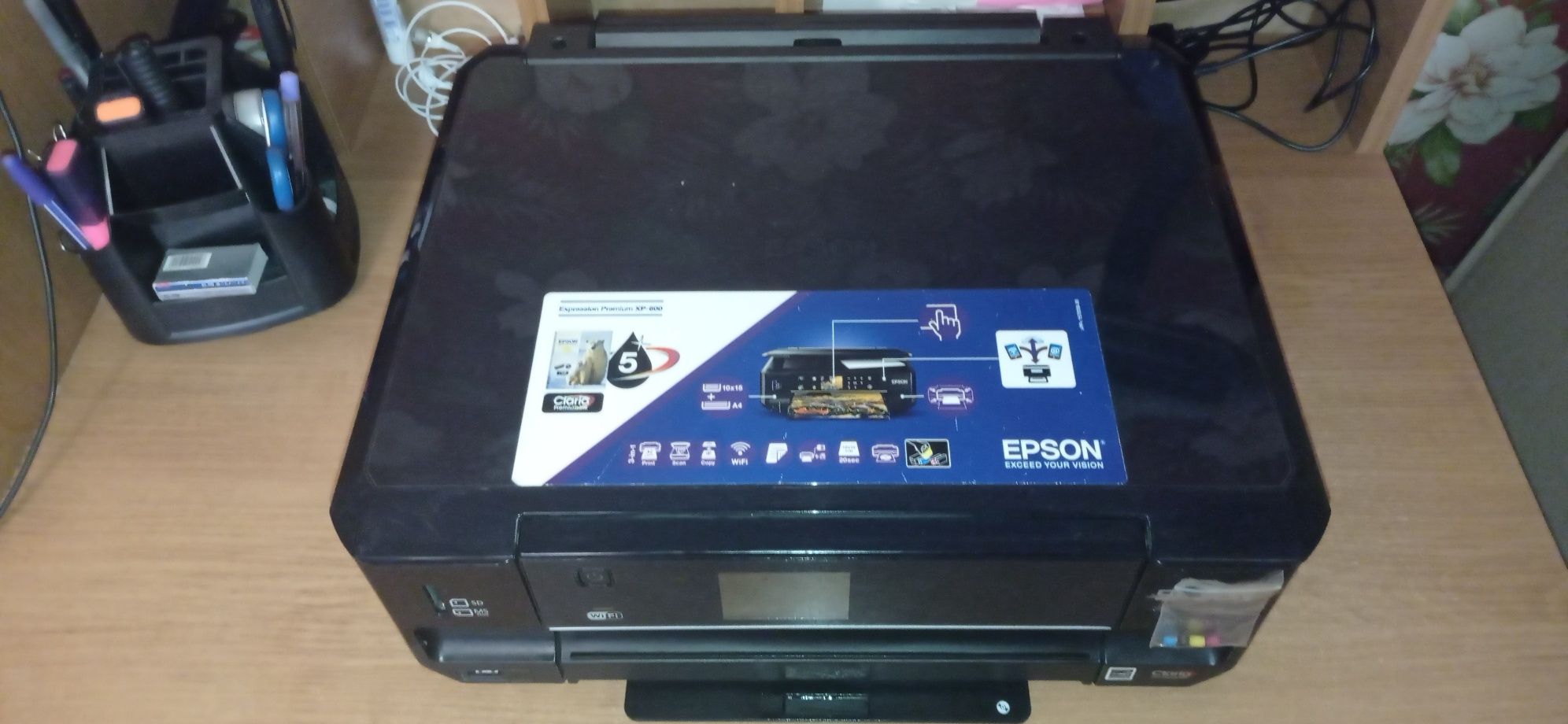 EPSON принтер в рабочем состоянии.