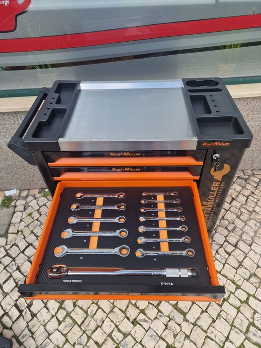 Carrinho de ferramenta de 7 gavetas 6 completas novo