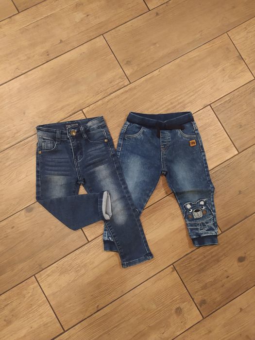 Zestaw spodni jeansowych dla chłopca 98 paka paczka