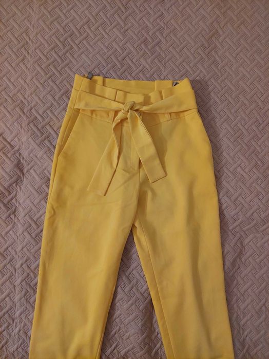 Spodnie żółte rozmiar S