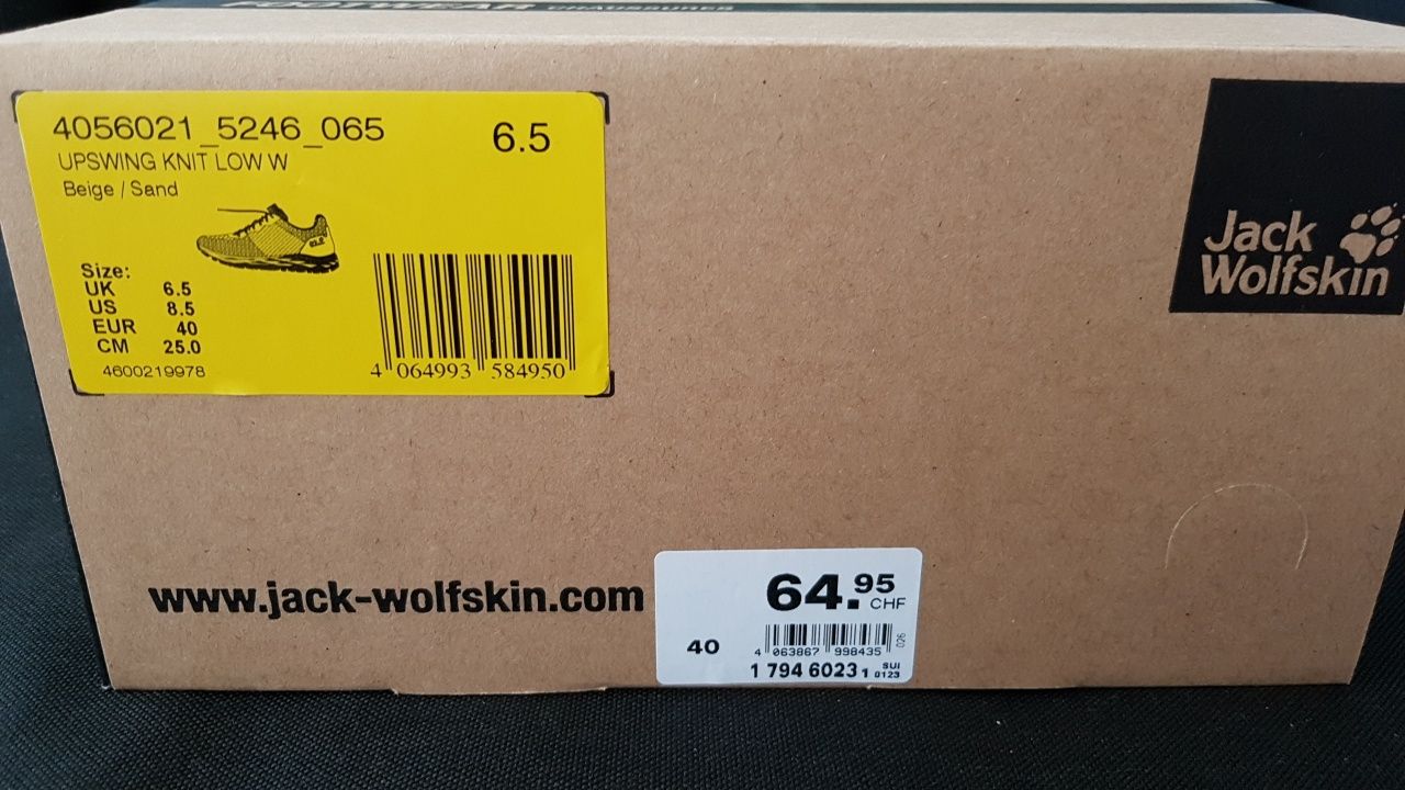 Кроссовки JACK WOLFSKIN UPSWING  39,40р,оригинал.