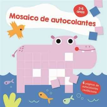 Mosaico de Autocolantes: Hipopótamo / Lama