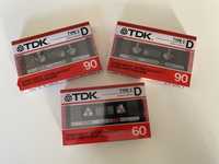 Kasety Magnetofonowe TDK D90 2 szt i D60 1 szt