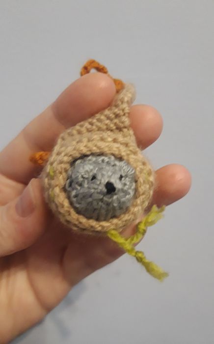 Вязаная игрушка, ёжик