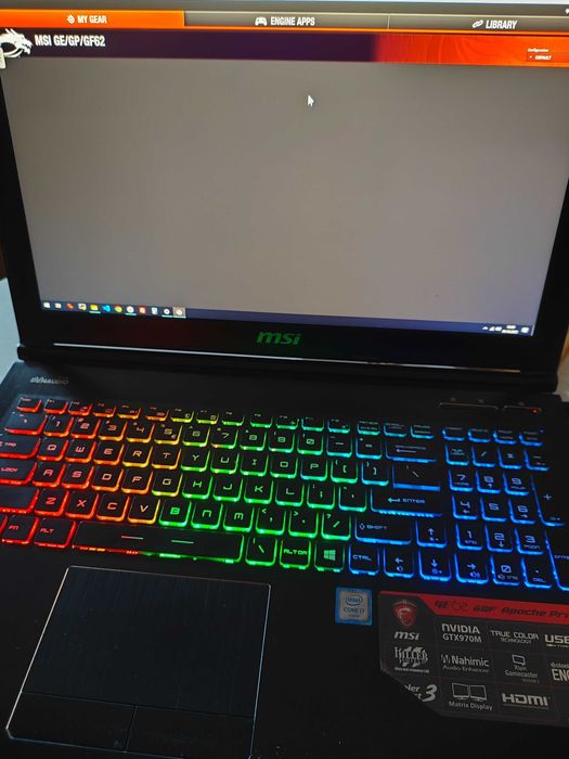 Potężny Laptop Gamingowy MSI i7-6700HQ, 16GB, 1TB SSD