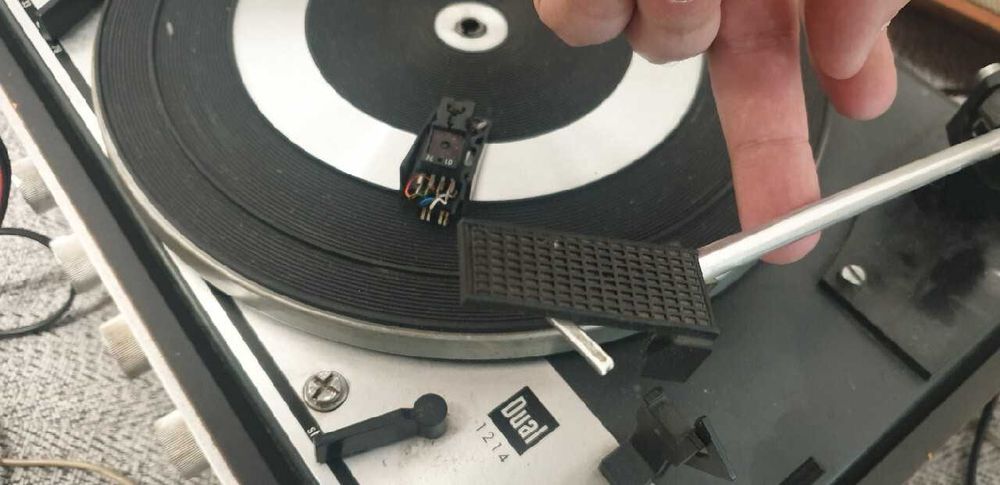 Adapter DUAL - z radiem i wzmacniaczem - gramofon - retro - oryginalny