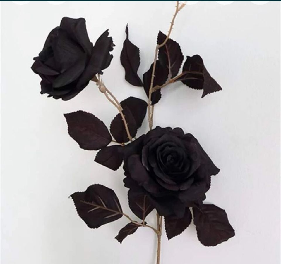 Czarna róza sztuczny kwiat