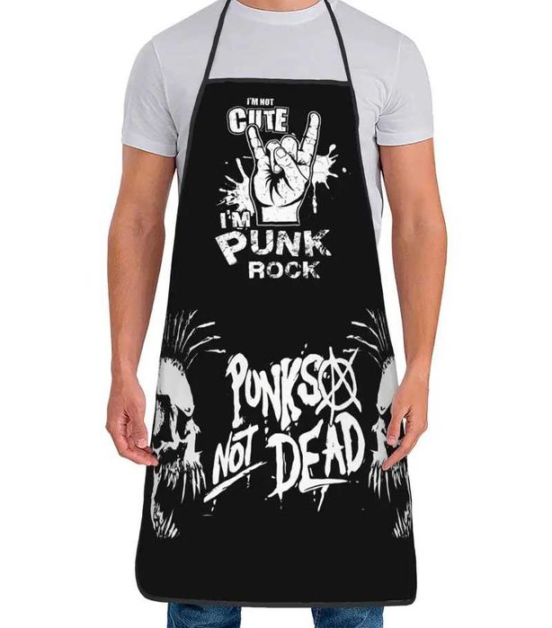 Avental Punks Not Dead Homens Mulheres Unissex Adultos