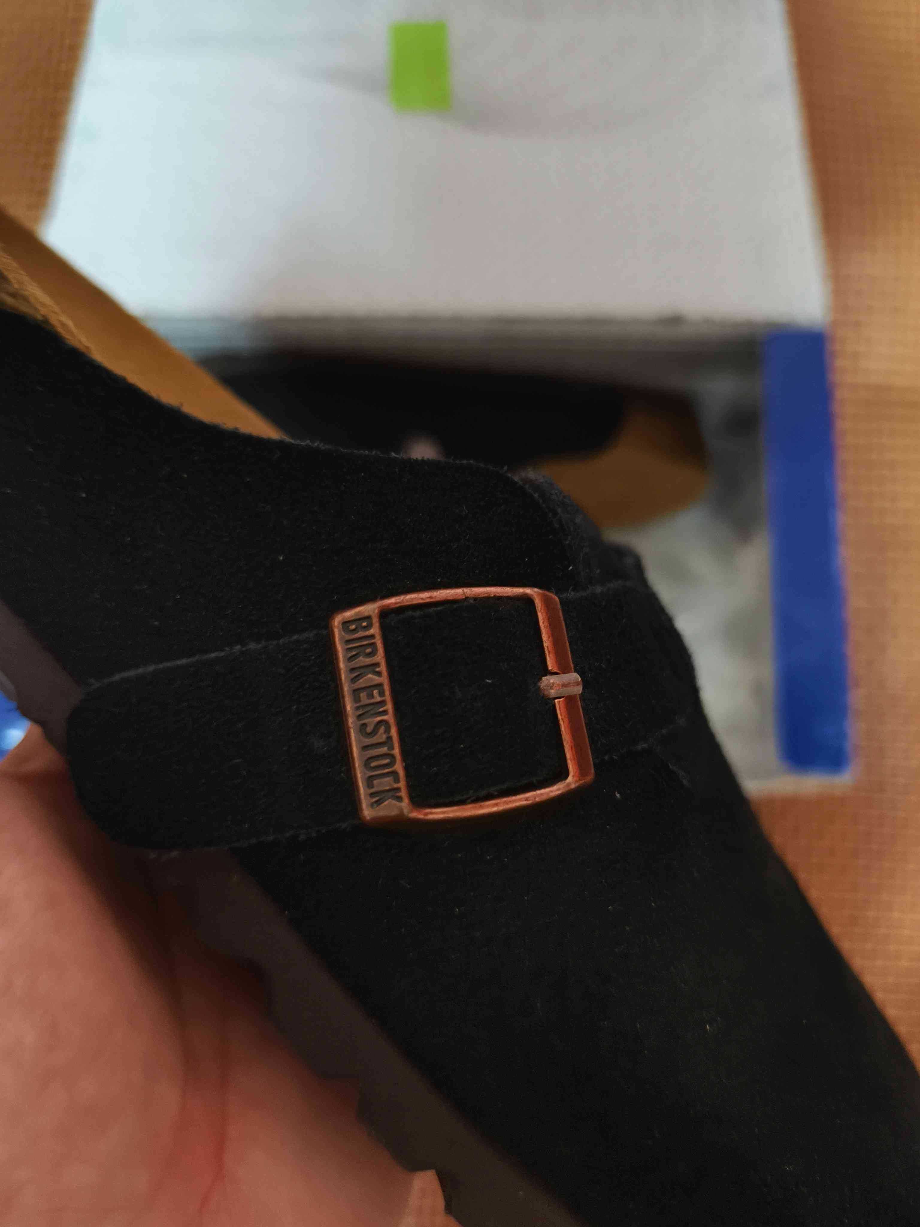 Birkenstock, czarne kapcie damskie, rozmiar 37